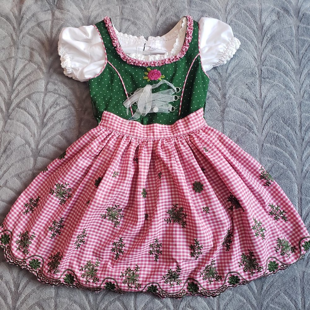 Girl's Original Steindl Munich German Dress Apron Size 92